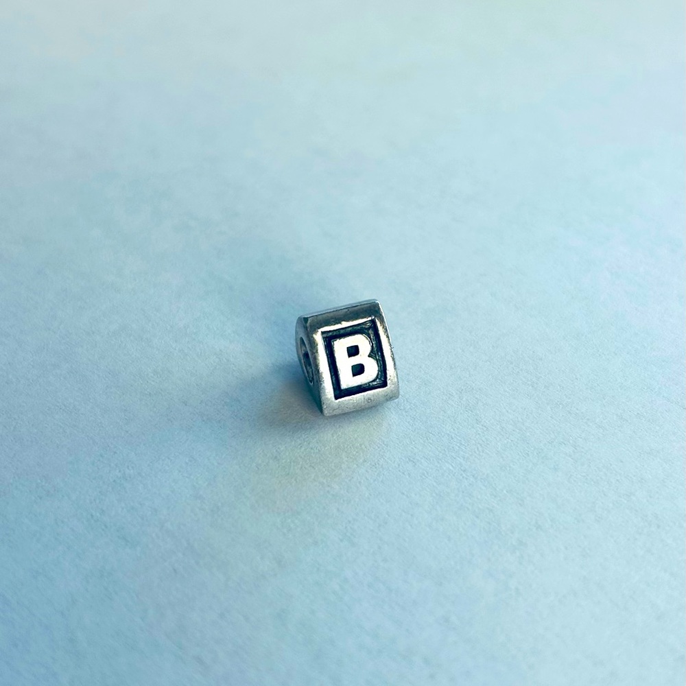 Pandora Alpha Letter B Charm- Retired